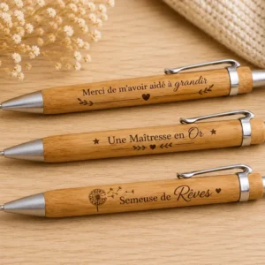 Personalized Bamboo Teacher Pen