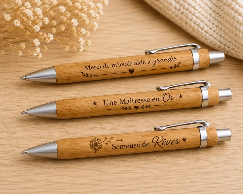 Personalized Bamboo Teacher Pen