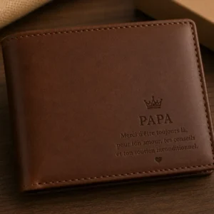 Personalized Engraved Leather Wallet